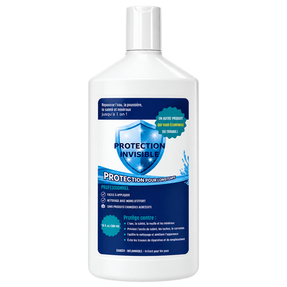 Protection Invisible - Protecteur de verre & Surfaces – 500 ml